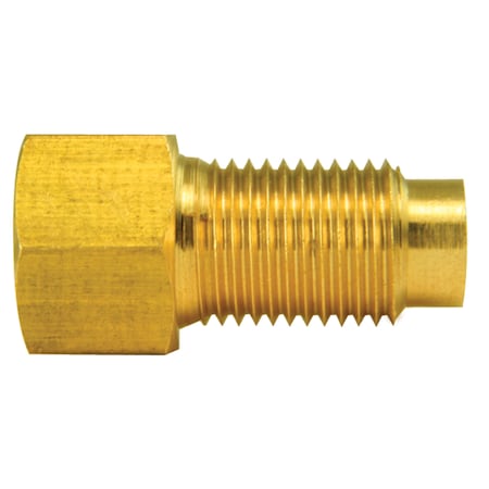 Ags Brass Adapter, Female(3/8-24 Inverted), Male(M10x1.0 Inverted), 10/bag BLF-29